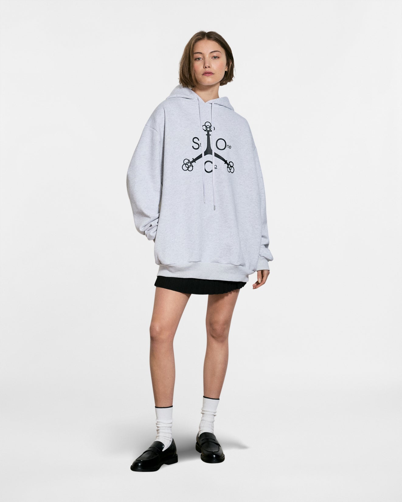 SAINT ONE HOODIE // LIGHT HEATHER