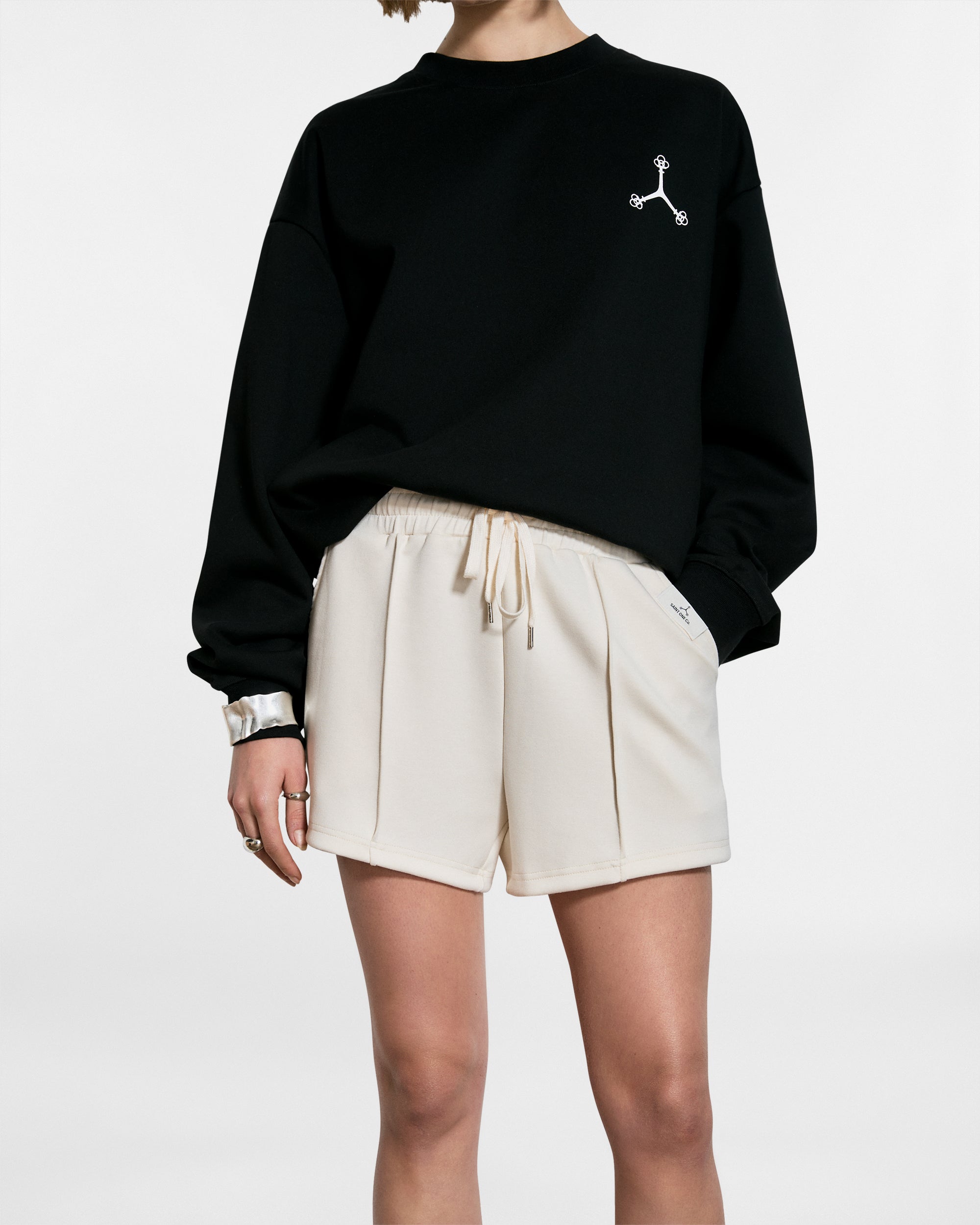SAINT ONE LOUNGE SHORTS // IVORY