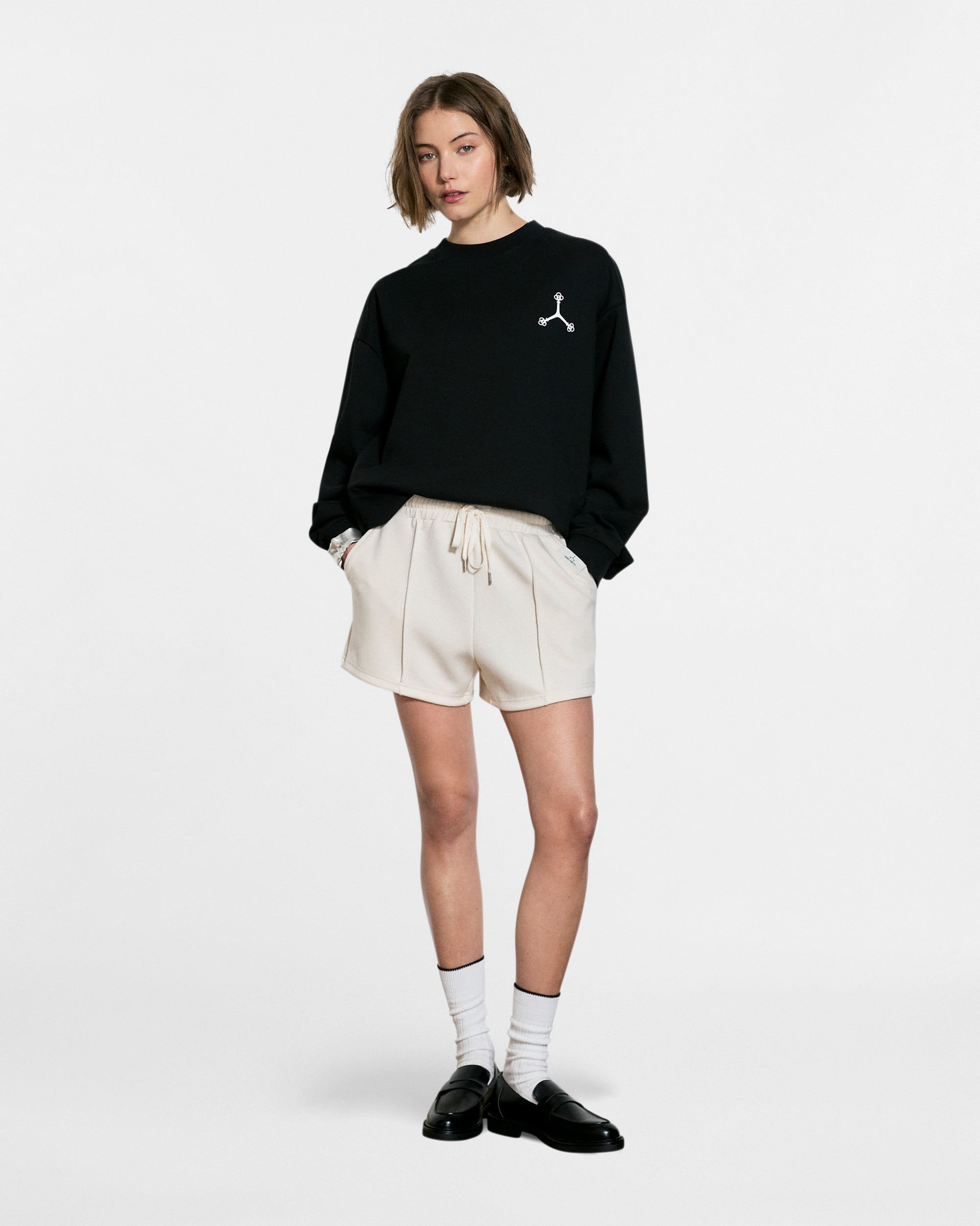 SAINT ONE LOUNGE SHORTS // IVORY