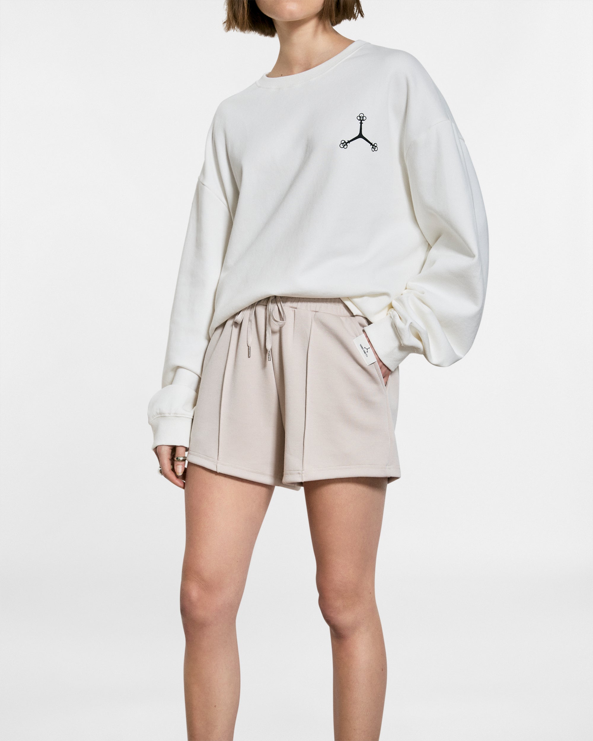 SAINT ONE LOUNGE SHORTS // LIGHT TAUPE