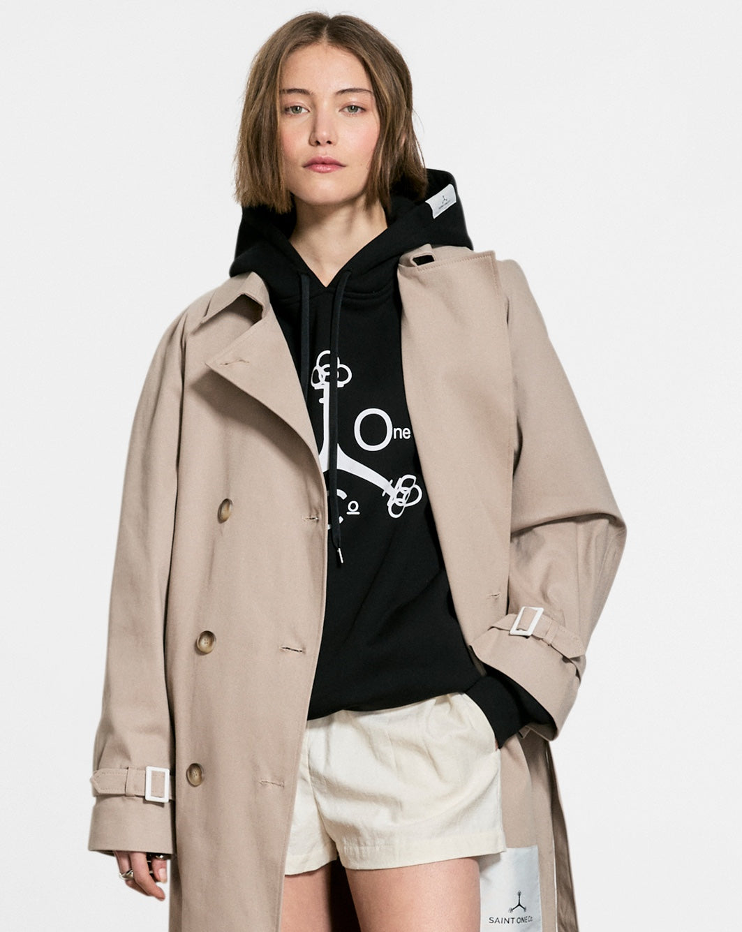 IDOLS TRENCH COAT // TAUPE x PEARL