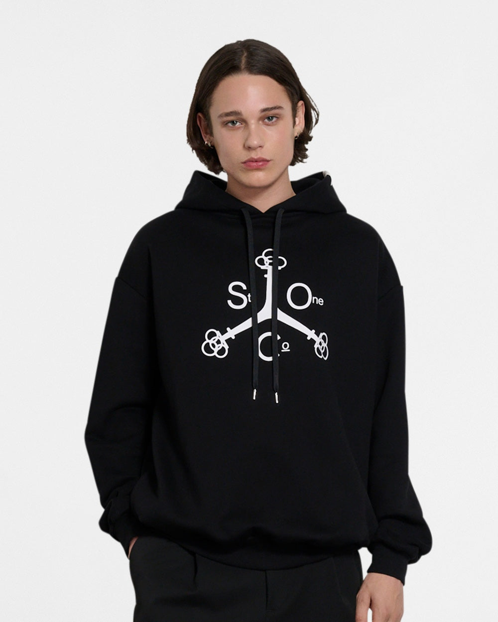 SAINT ONE HOODIE // BLACK