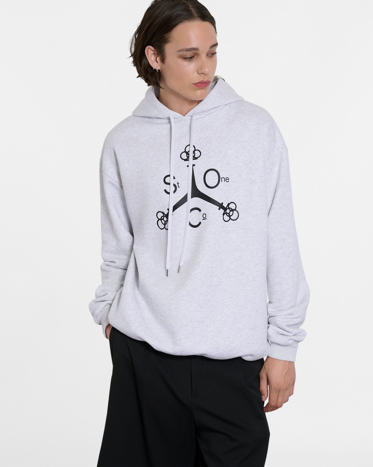 SAINT ONE HOODIE // LIGHT HEATHER