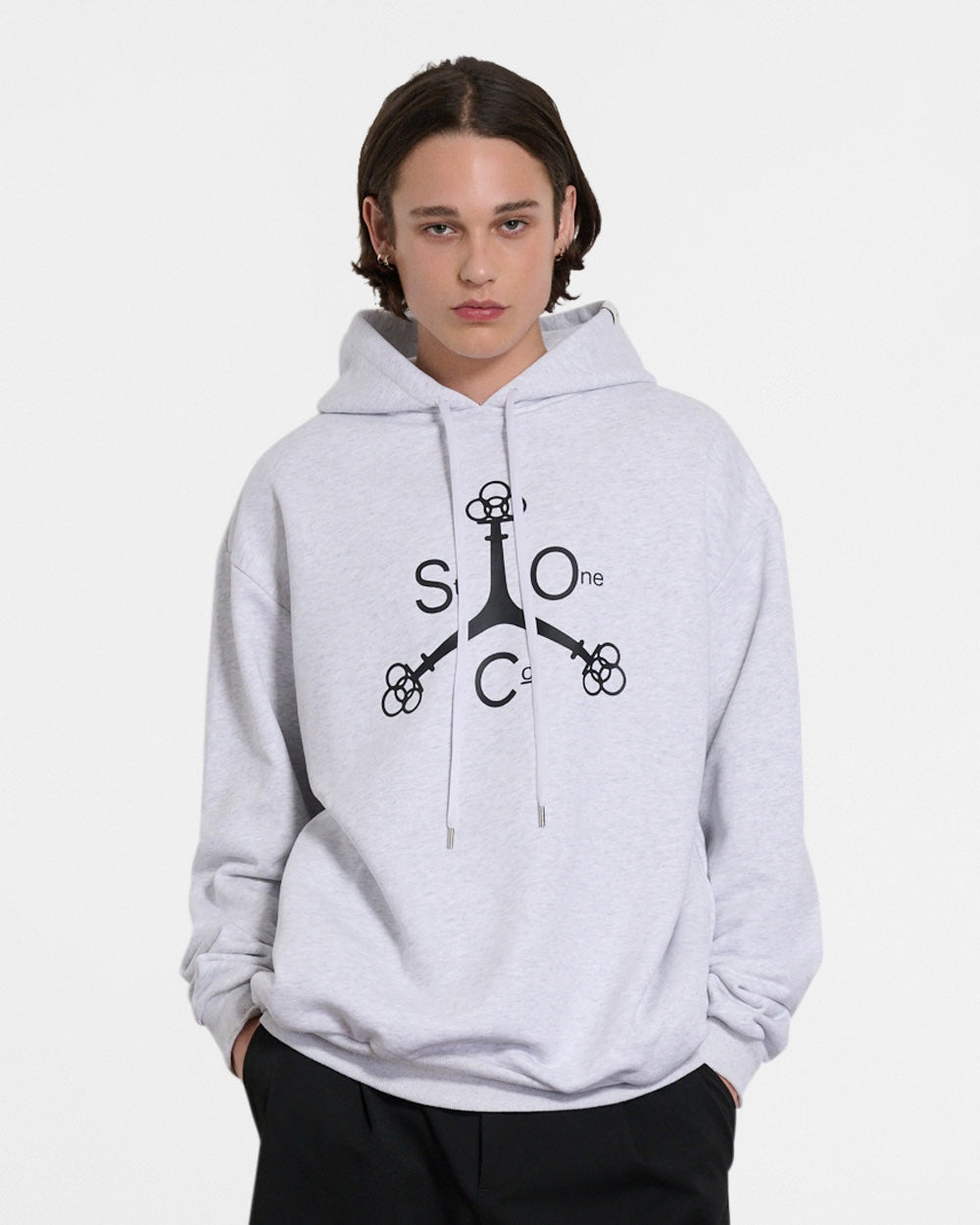 SAINT ONE HOODIE // LIGHT HEATHER