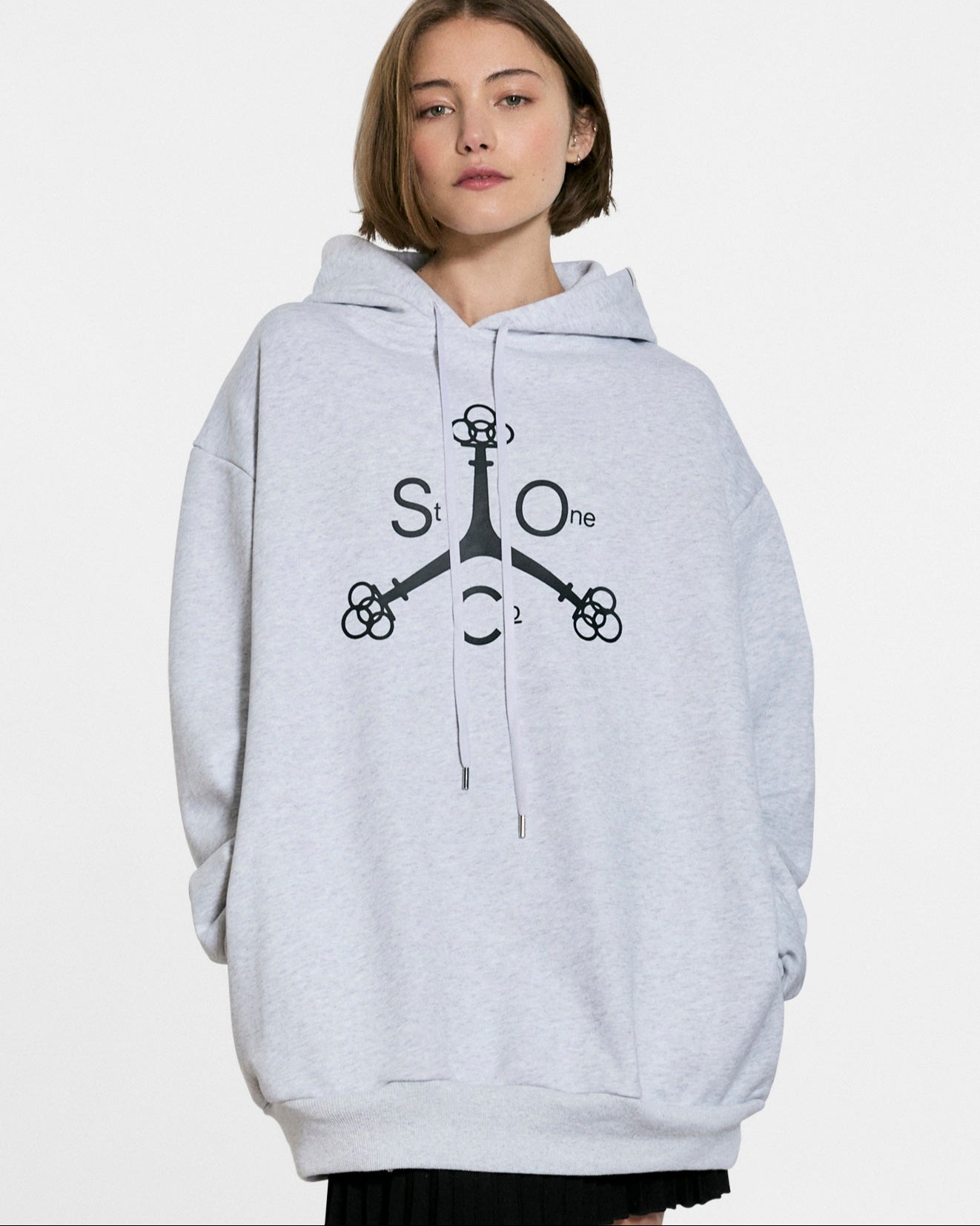 SAINT ONE HOODIE // LIGHT HEATHER