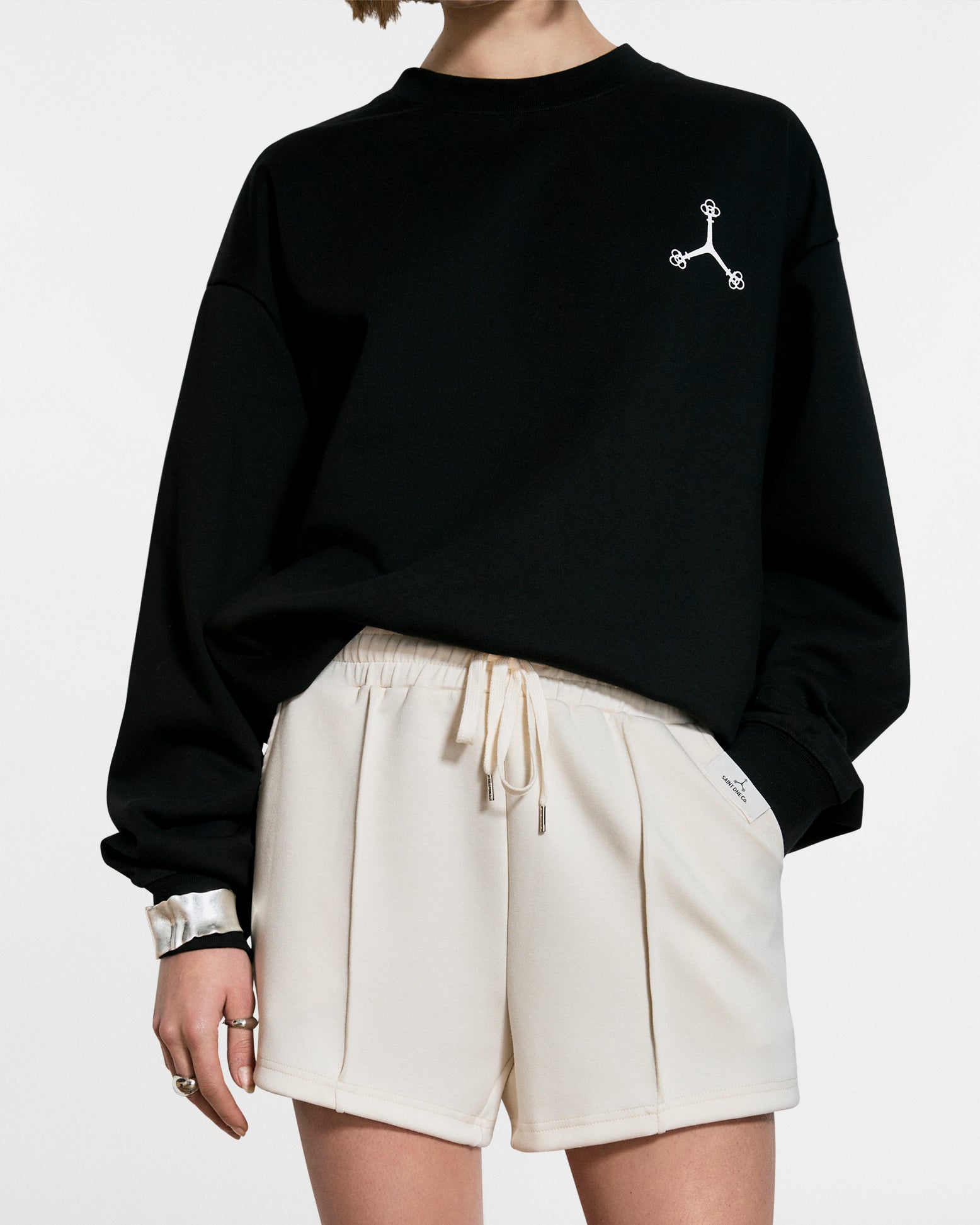 SAINT ONE LOUNGE SHORTS // IVORY