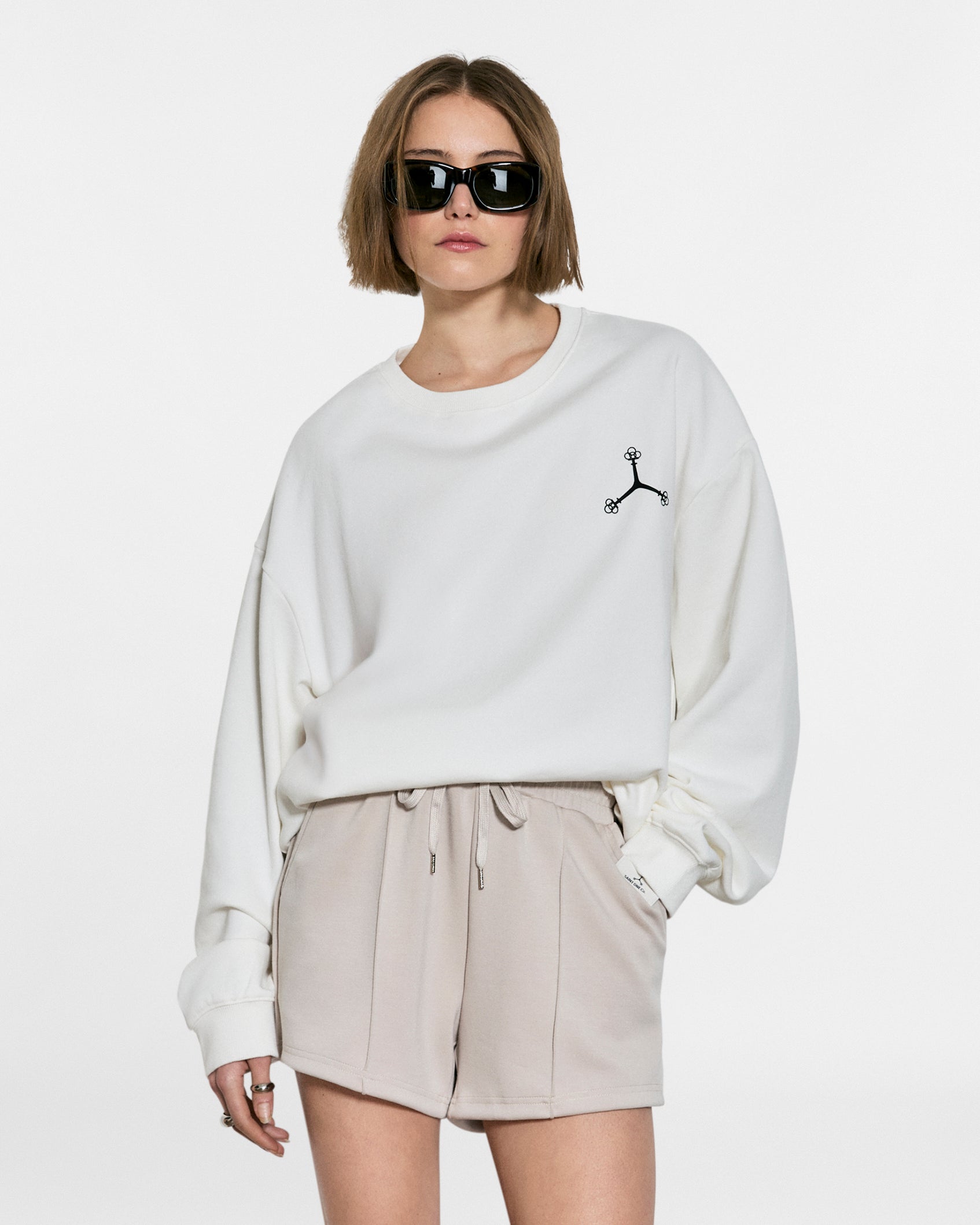 SAINT ONE LOUNGE SHORTS // LIGHT TAUPE