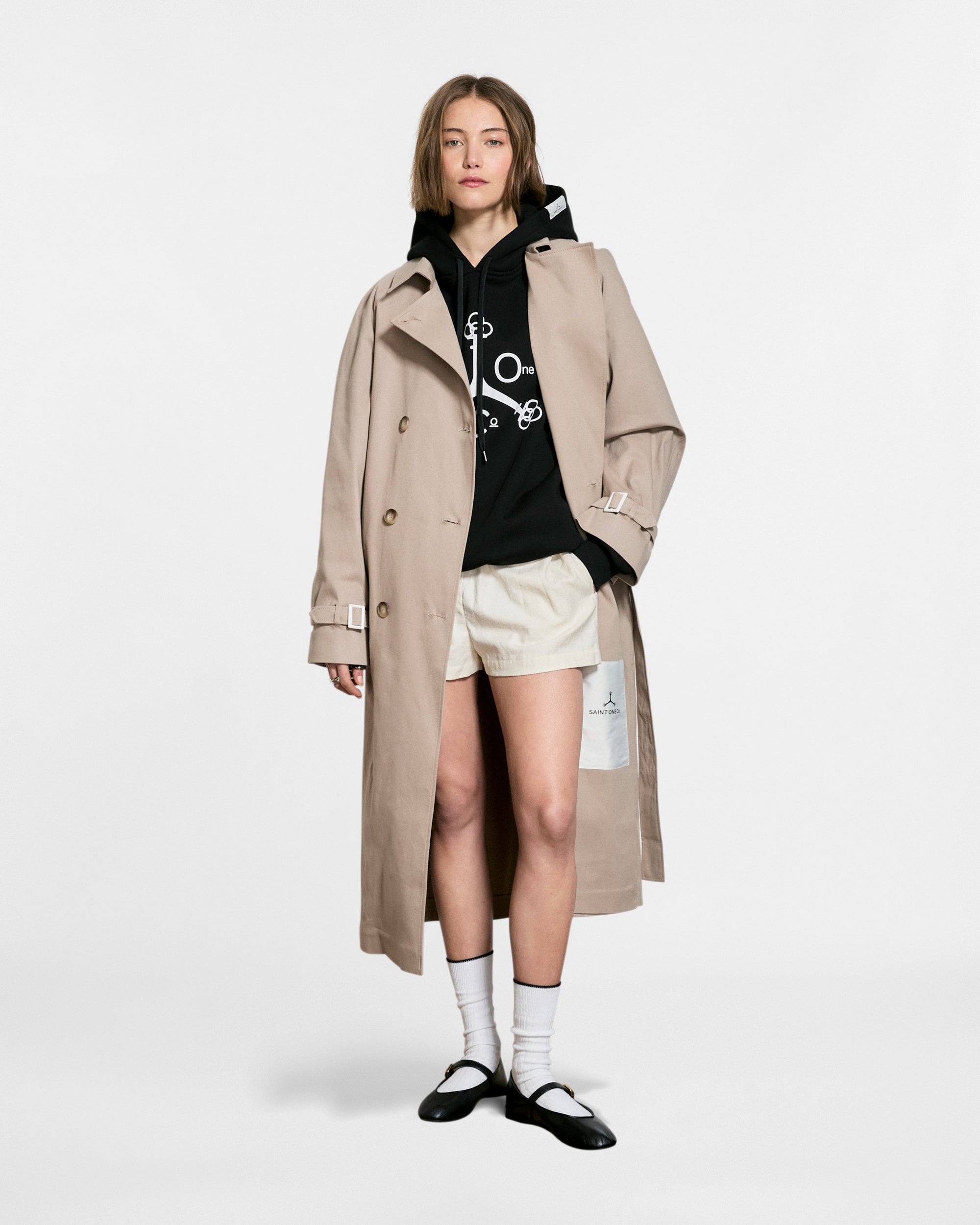 IDOLS TRENCH COAT // TAUPE x PEARL