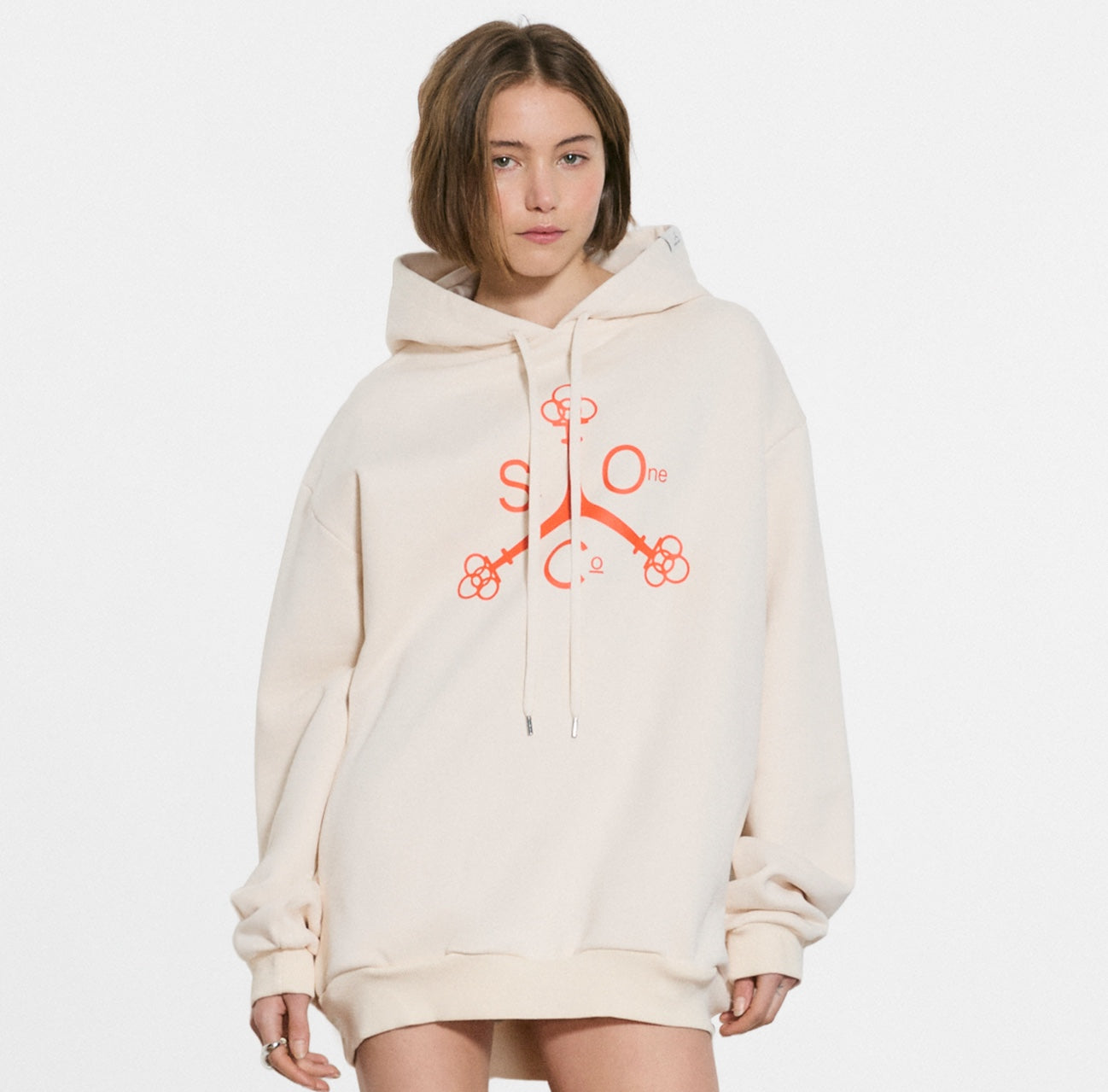 SAINT ONE HOODIE // CREAM